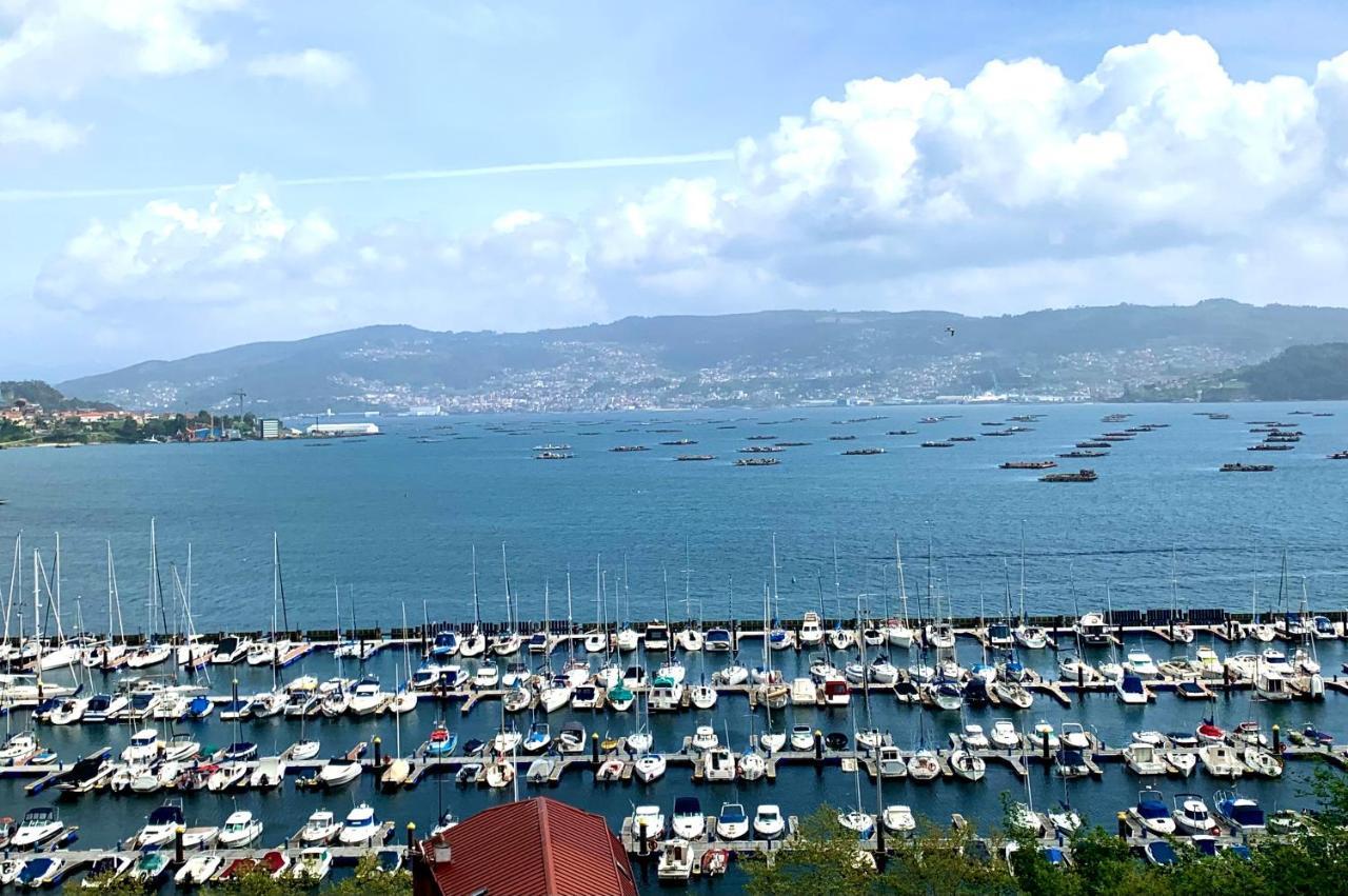 Ferienwohnung Apartamento Con Vistas Al Mar Y A Vigo En Moaña Exterior foto