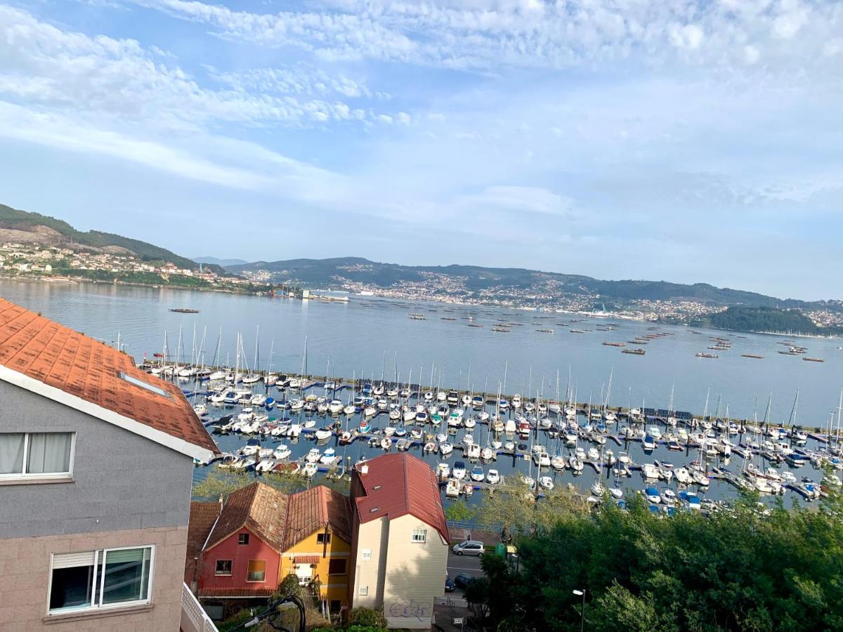 Ferienwohnung Apartamento Con Vistas Al Mar Y A Vigo En Moaña Exterior foto