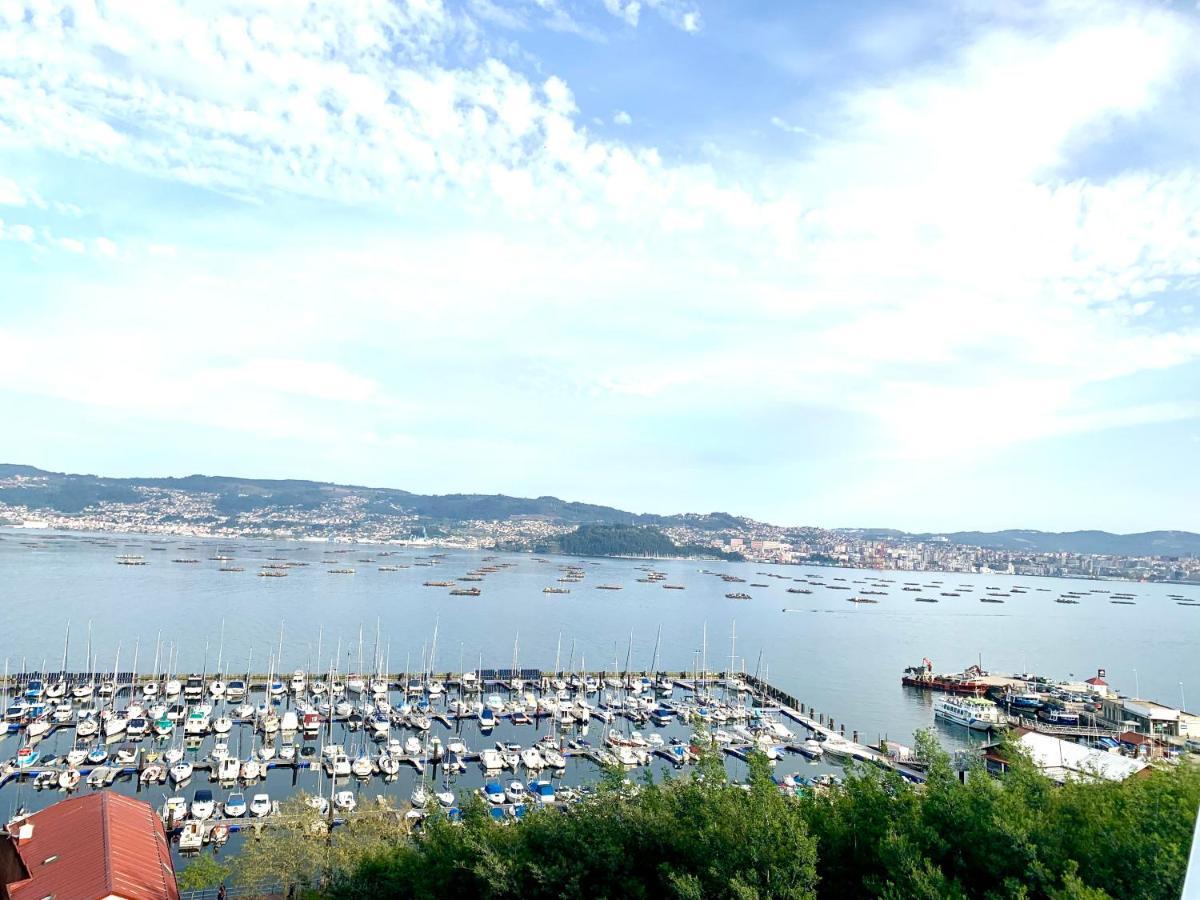 Ferienwohnung Apartamento Con Vistas Al Mar Y A Vigo En Moaña Exterior foto